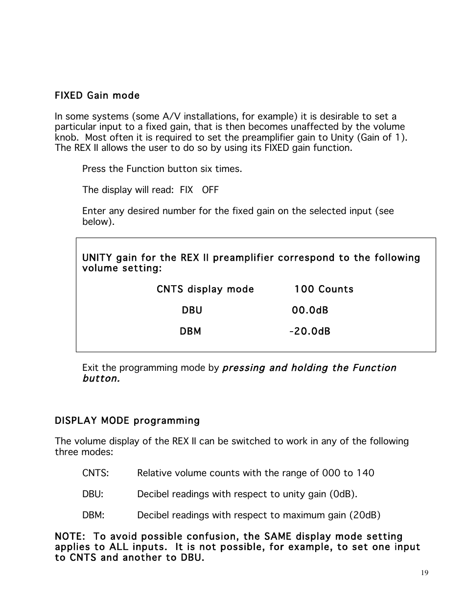 Balanced Audio REX II Preamplifier User Manual | Page 19 / 25