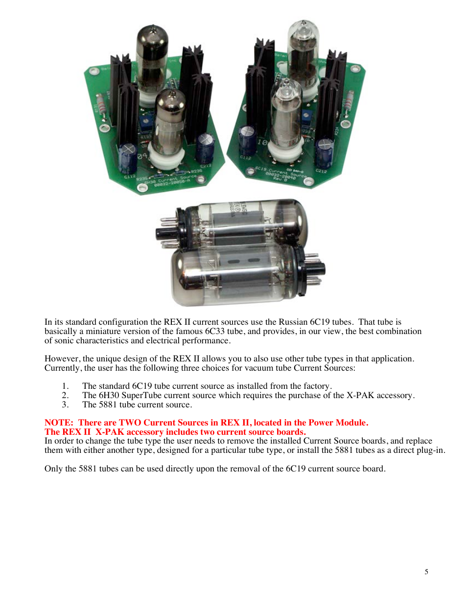 Balanced Audio REX II Preamplifier User Manual | Page 5 / 25