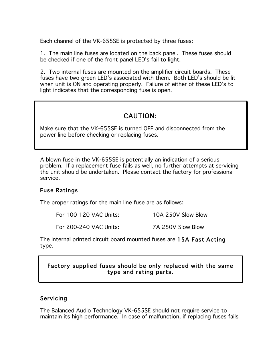 Balanced Audio VK-655SE User Manual | Page 10 / 12