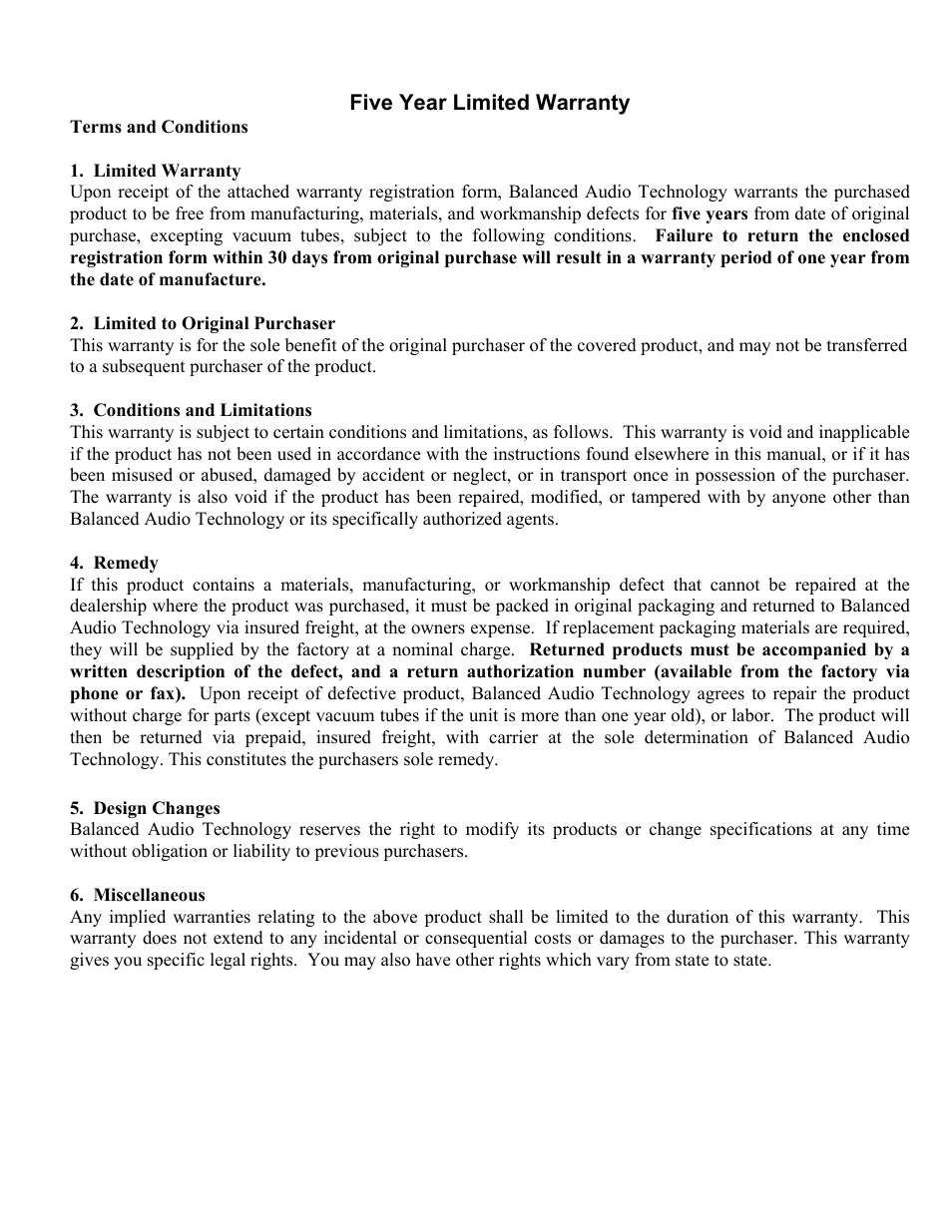 Balanced Audio VK-255SE User Manual | Page 8 / 8