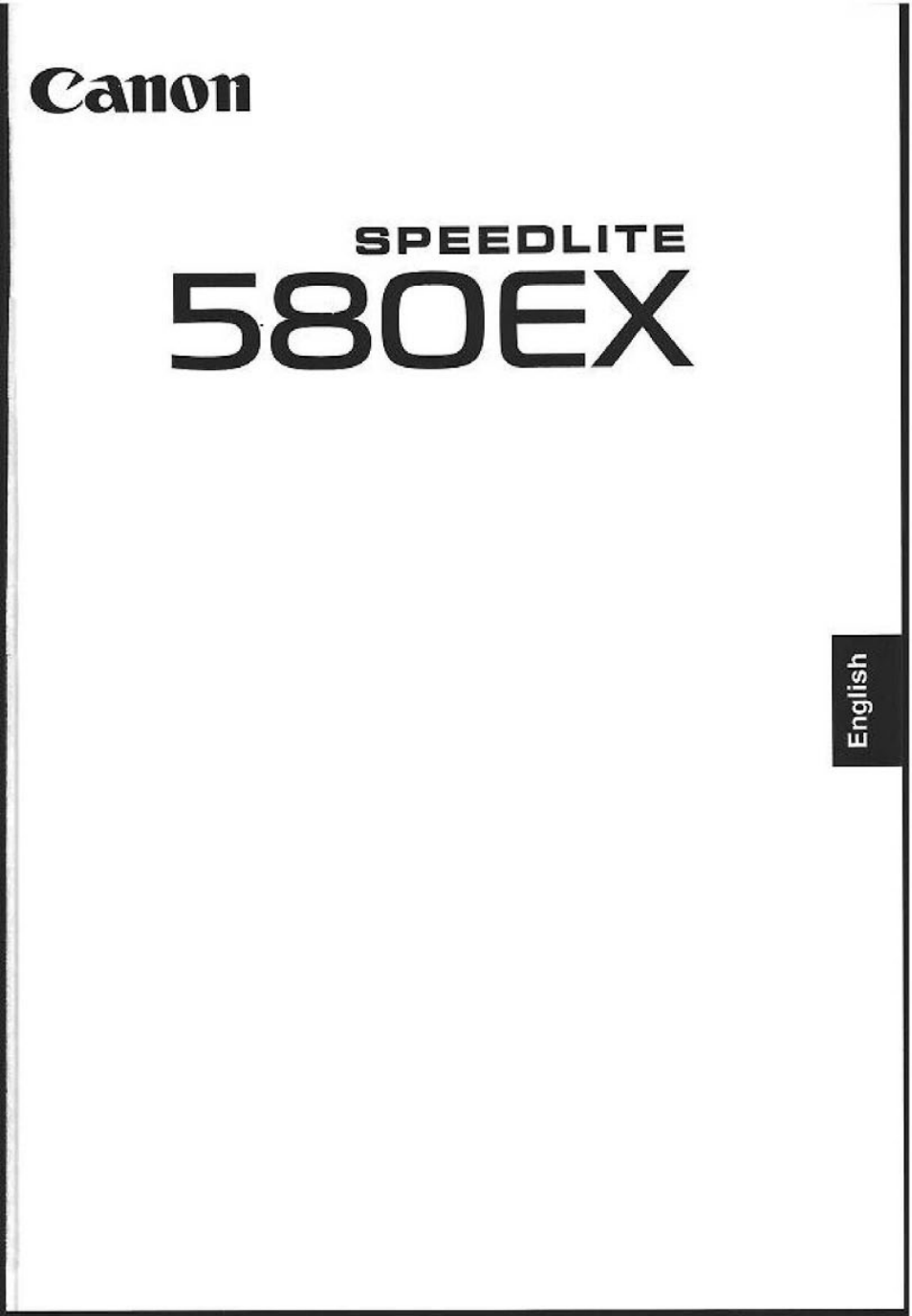 Canon | Canon 580EX User Manual | Page 3 / 58