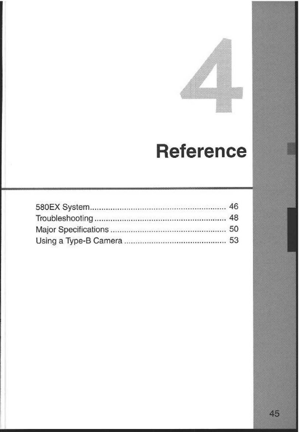 Reference | Canon 580EX User Manual | Page 47 / 58