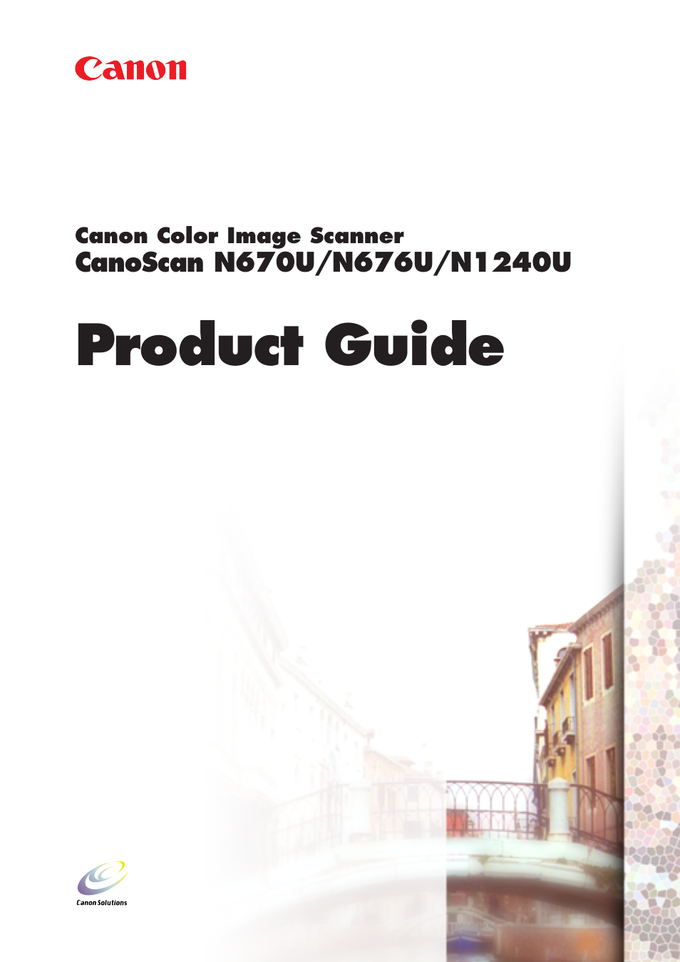 Canon CANOSCAN N676U User Manual | 19 pages