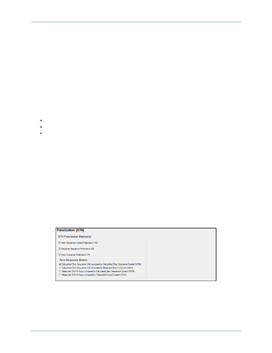 Polarization settings | Basler Electric BE1-11g User Manual | Page 116 / 672