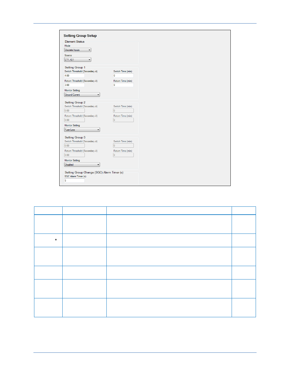 N table 71 | Basler Electric BE1-11g User Manual | Page 192 / 672