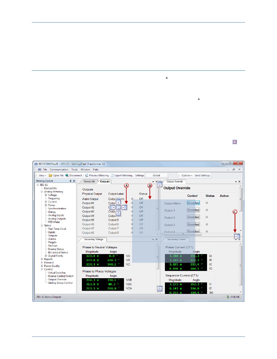 Metering, Metering explorer | Basler Electric BE1-11g User Manual | Page 195 / 672