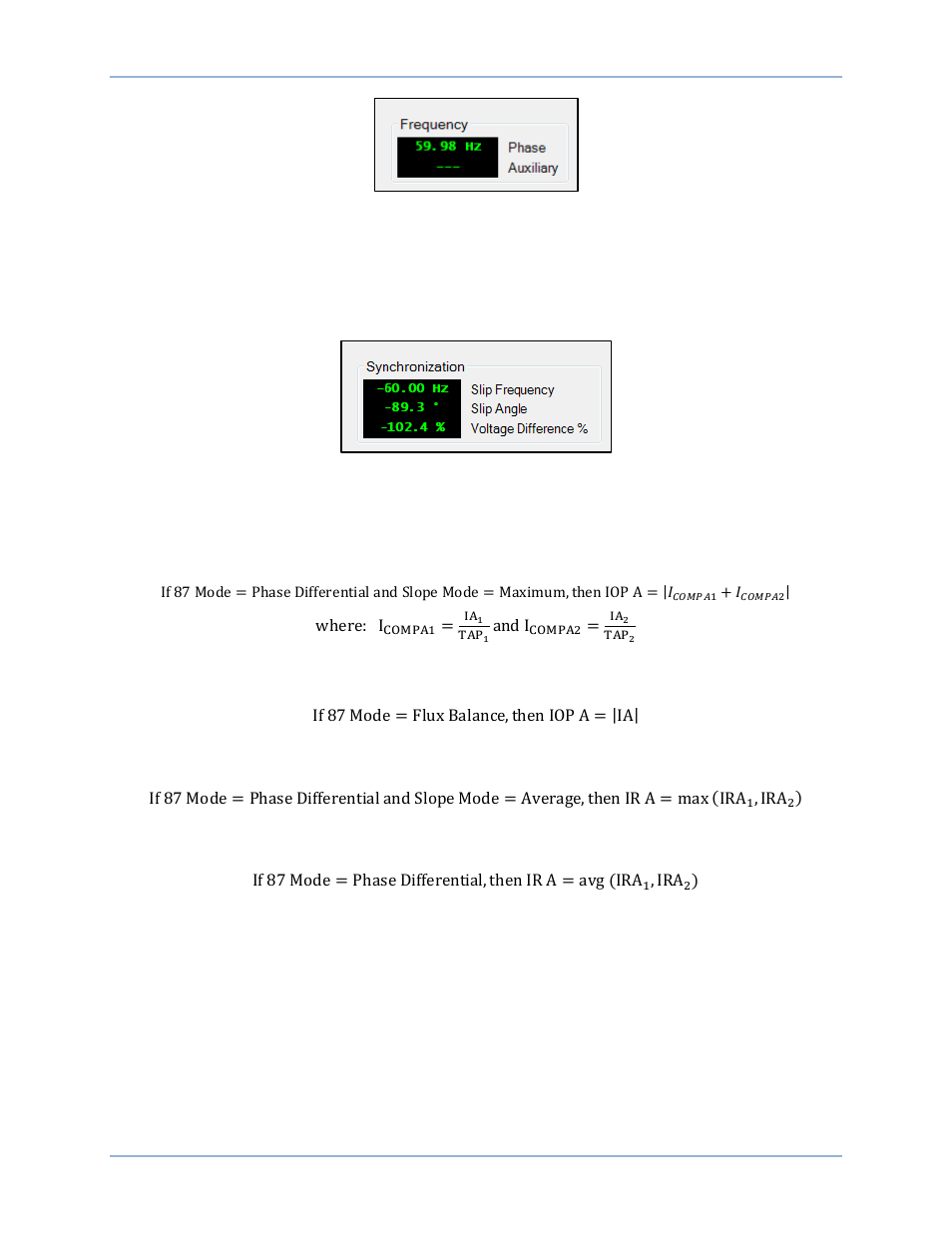 Synchronization, Differential | Basler Electric BE1-11g User Manual | Page 199 / 672