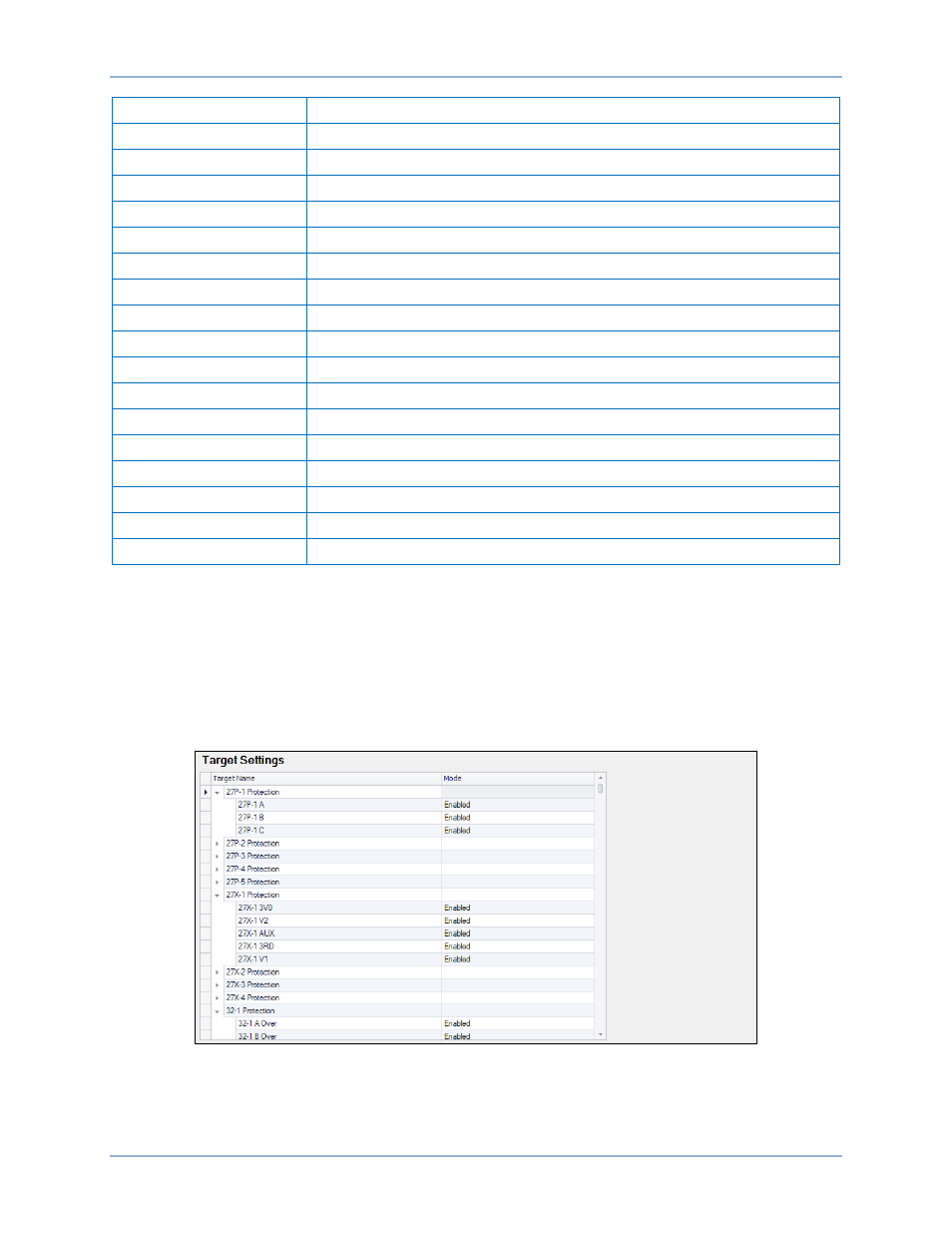Target settings | Basler Electric BE1-11g User Manual | Page 207 / 672