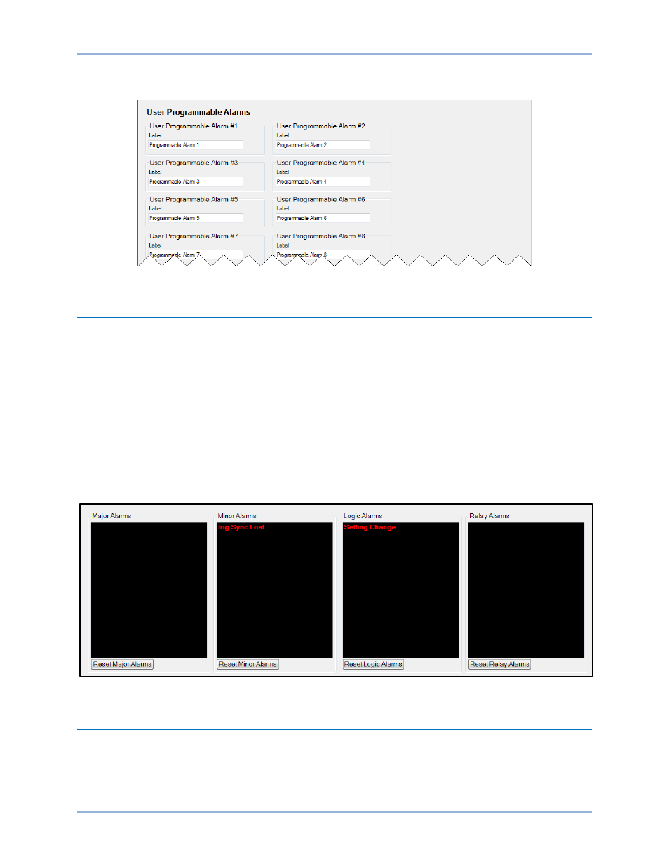 Retrieving alarm information, Resetting alarms | Basler Electric BE1-11g User Manual | Page 220 / 672