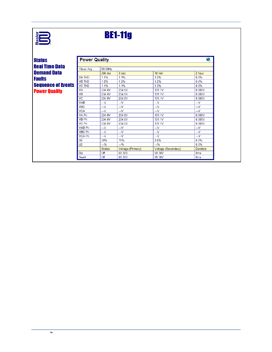 Basler Electric BE1-11g User Manual | Page 258 / 672