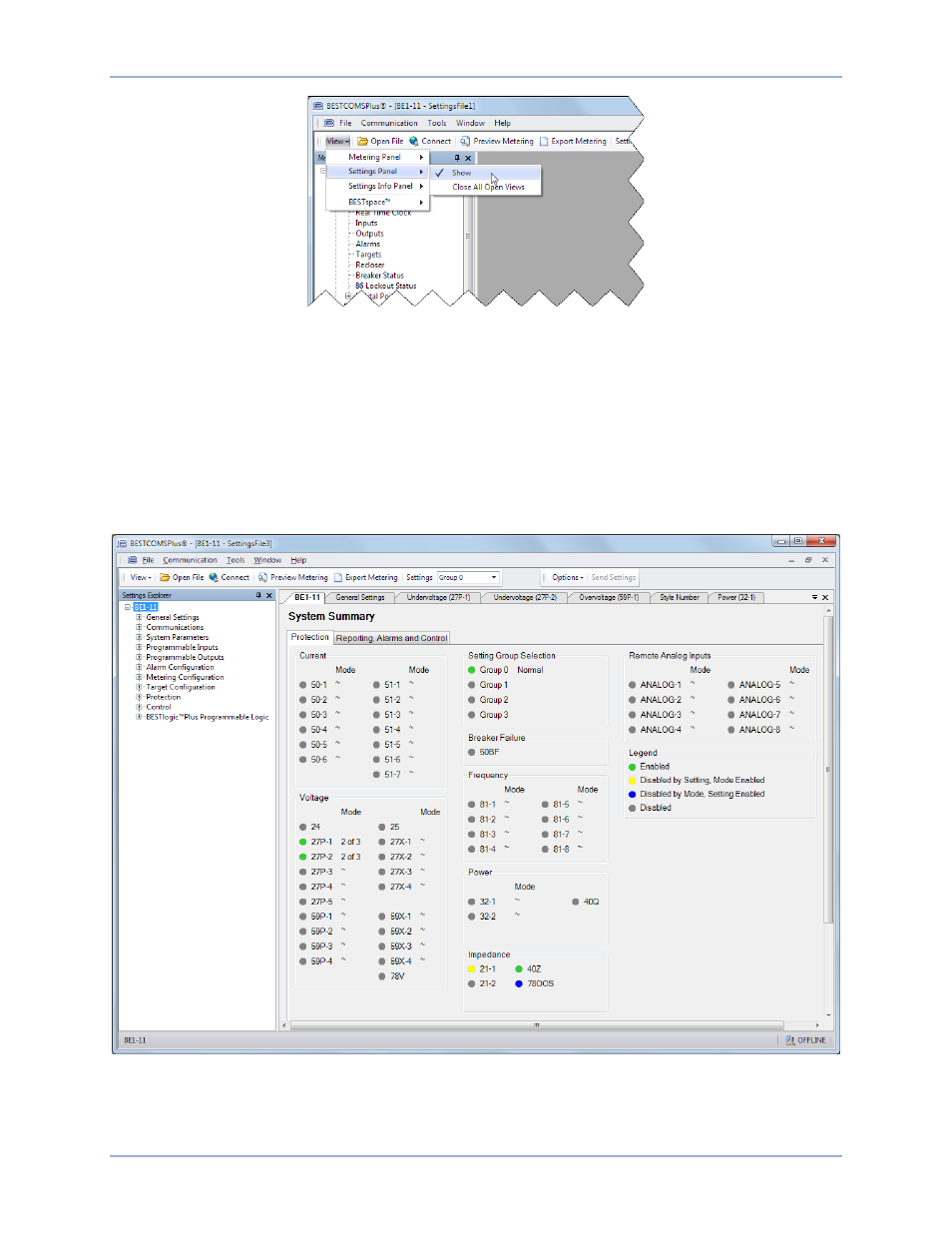 Summary screens | Basler Electric BE1-11g User Manual | Page 29 / 672