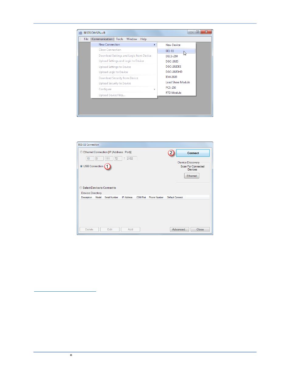 Manual activation of the be1-11 plugin, Ee figure 220 | Basler Electric BE1-11g User Manual | Page 298 / 672