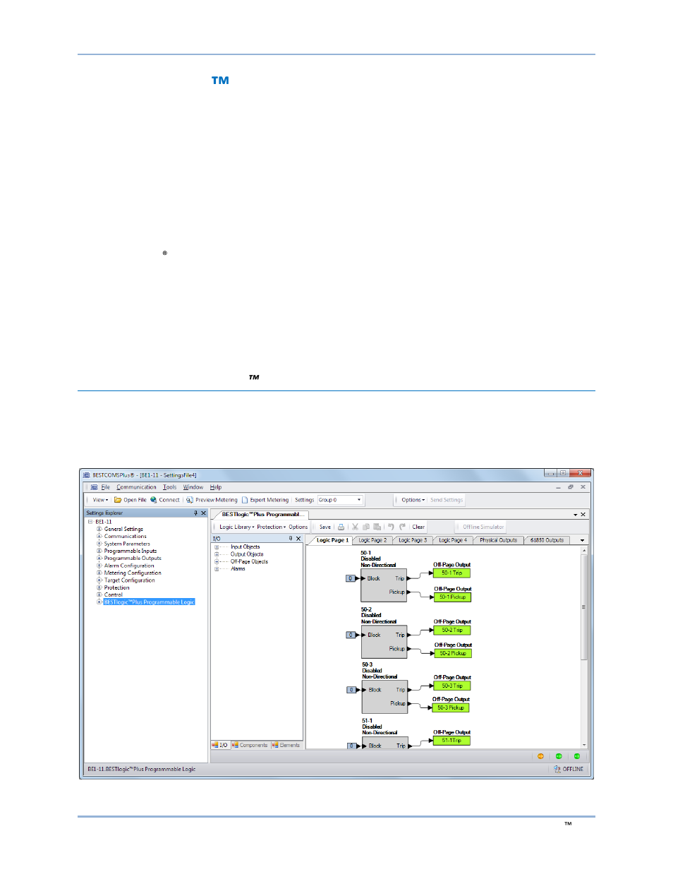 Bestlogic™plus, Overview of bestlogic™plus, Bestlogic | Plus, Bestlogic plus, Bestlogicplus, Bestlogic ™ plus | Basler Electric BE1-11g User Manual | Page 309 / 672