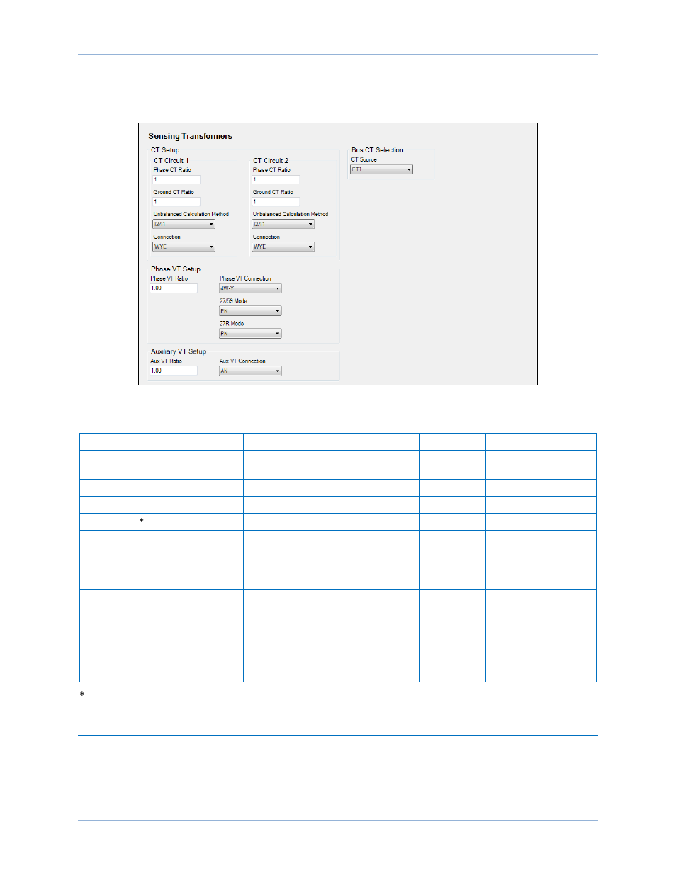 Settings, Transformer setup | Basler Electric BE1-11g User Manual | Page 361 / 672