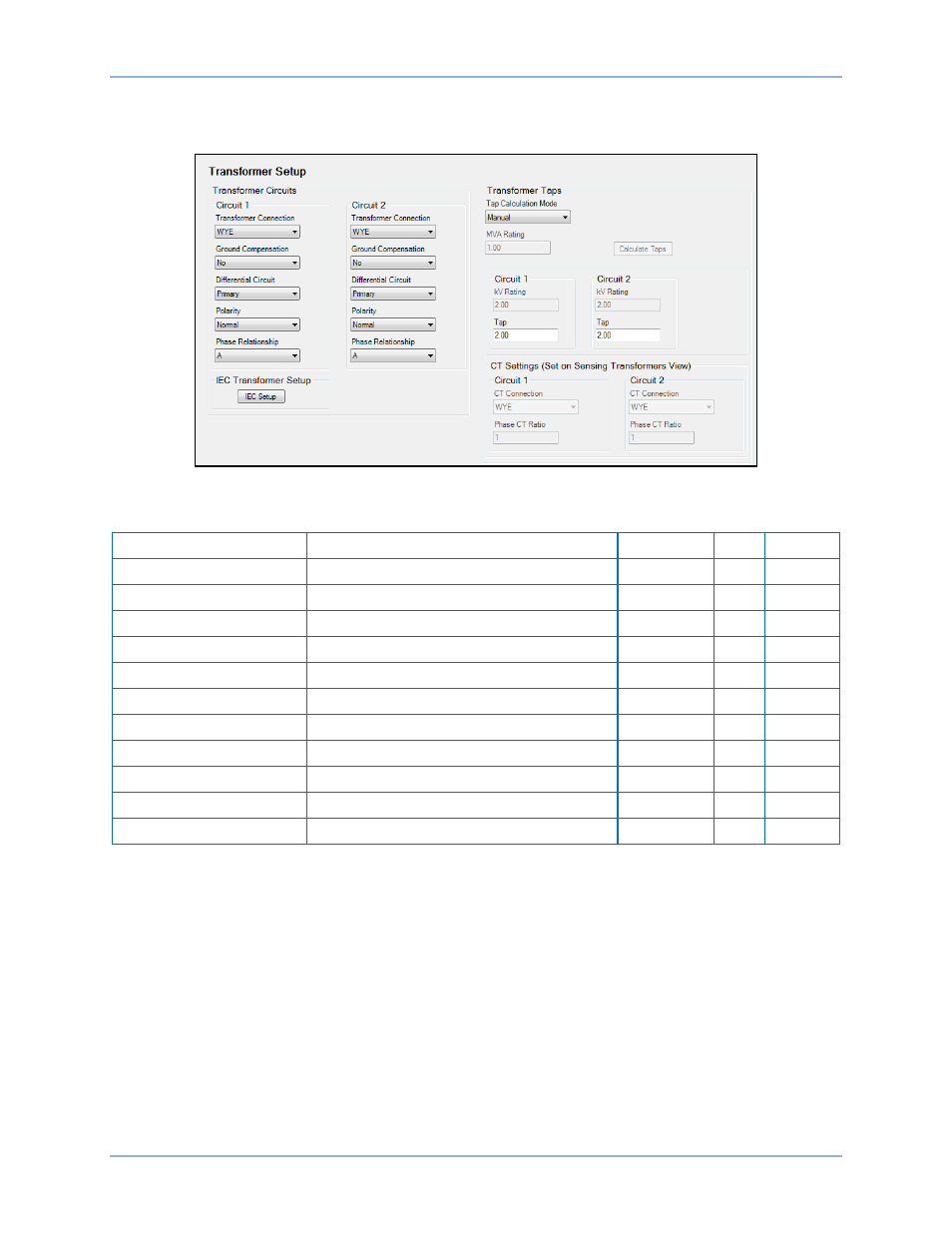 Connection settings for current differential, Figure 270), N table 114 | Basler Electric BE1-11g User Manual | Page 362 / 672