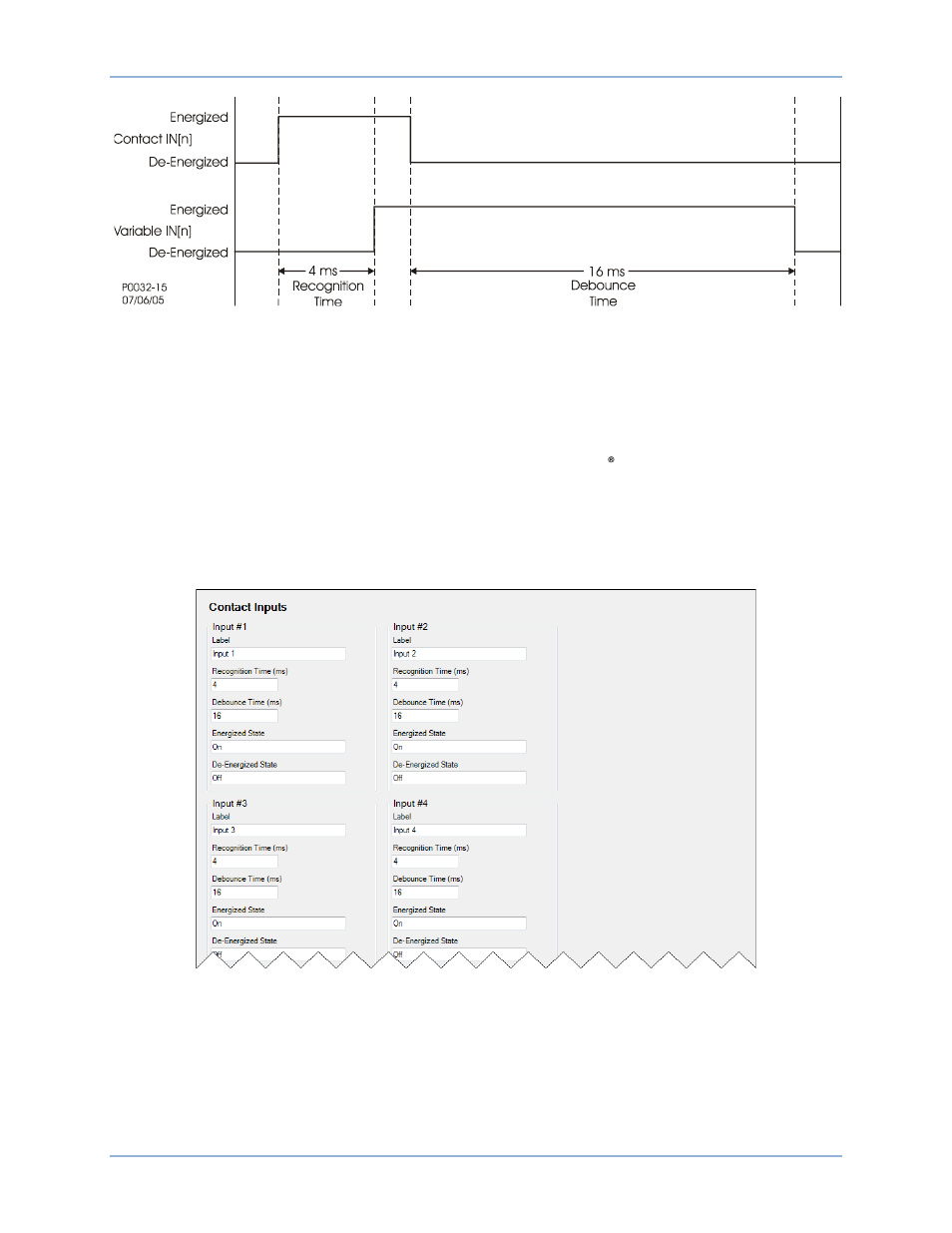 Setting the contact inputs | Basler Electric BE1-11g User Manual | Page 48 / 672