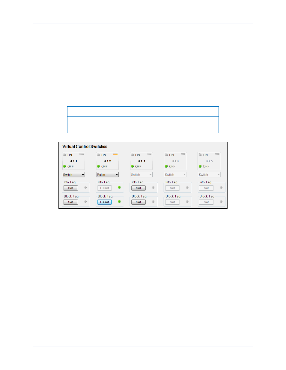 Control of virtual control switches, Tagging of virtual control switches | Basler Electric BE1-11m User Manual | Page 126 / 604
