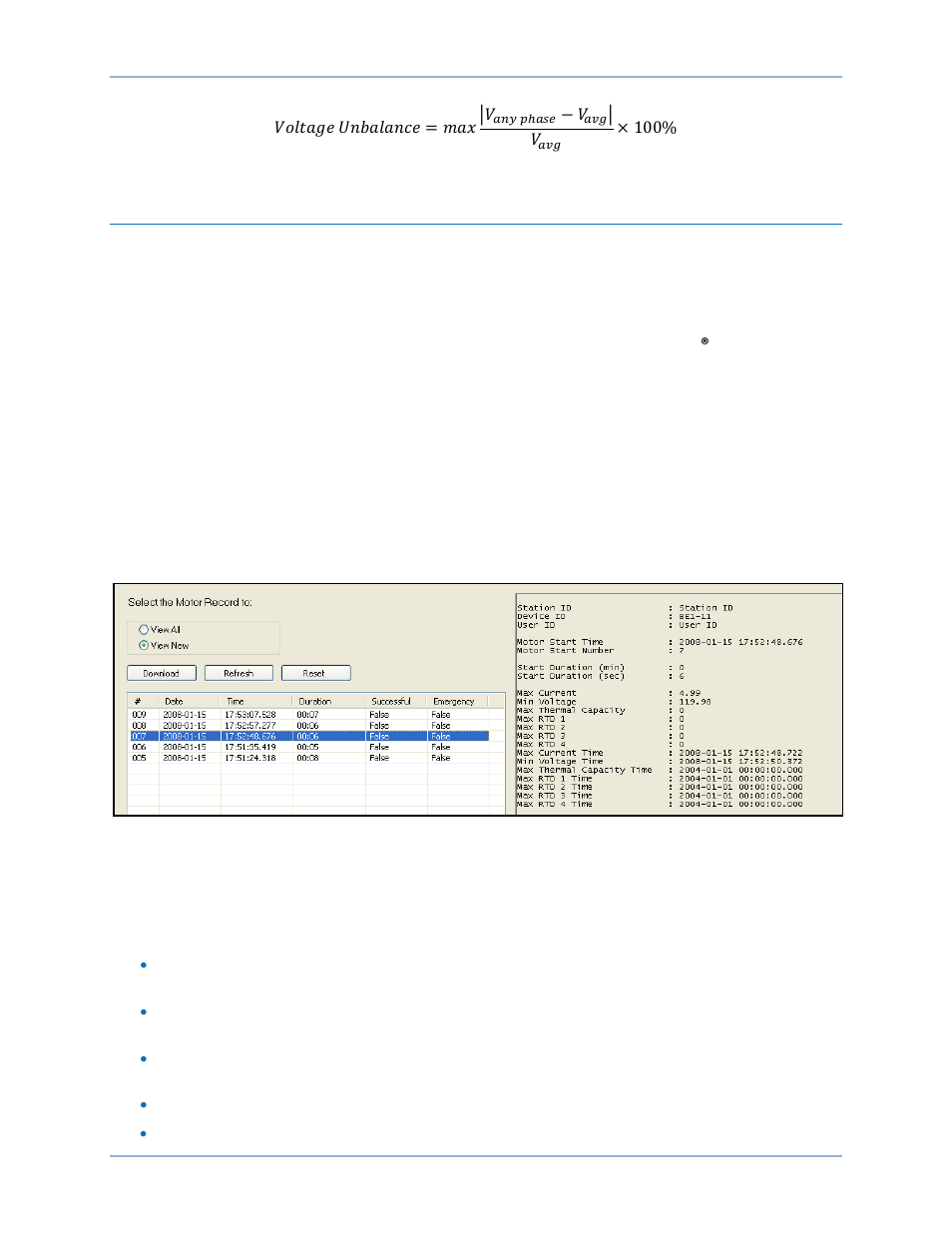 Start records, Motor start record items, Equation 19 | Basler Electric BE1-11m User Manual | Page 170 / 604
