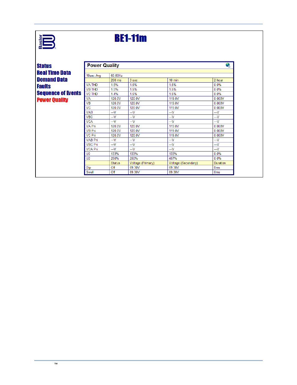 Basler Electric BE1-11m User Manual | Page 212 / 604