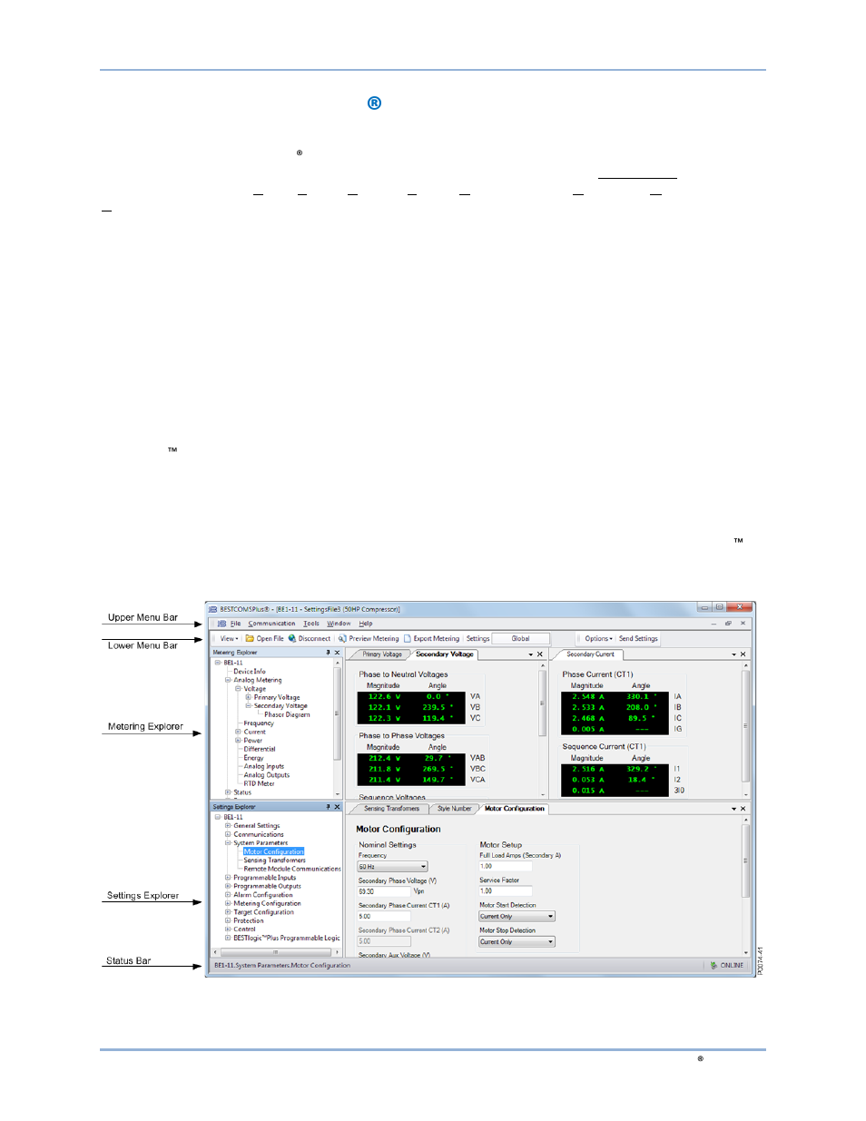 Bestcomsplus® software, Bestcoms plus, Software | Bestcomsplus, Bestcomsplus software, Bestcoms plus ® software | Basler Electric BE1-11m User Manual | Page 233 / 604