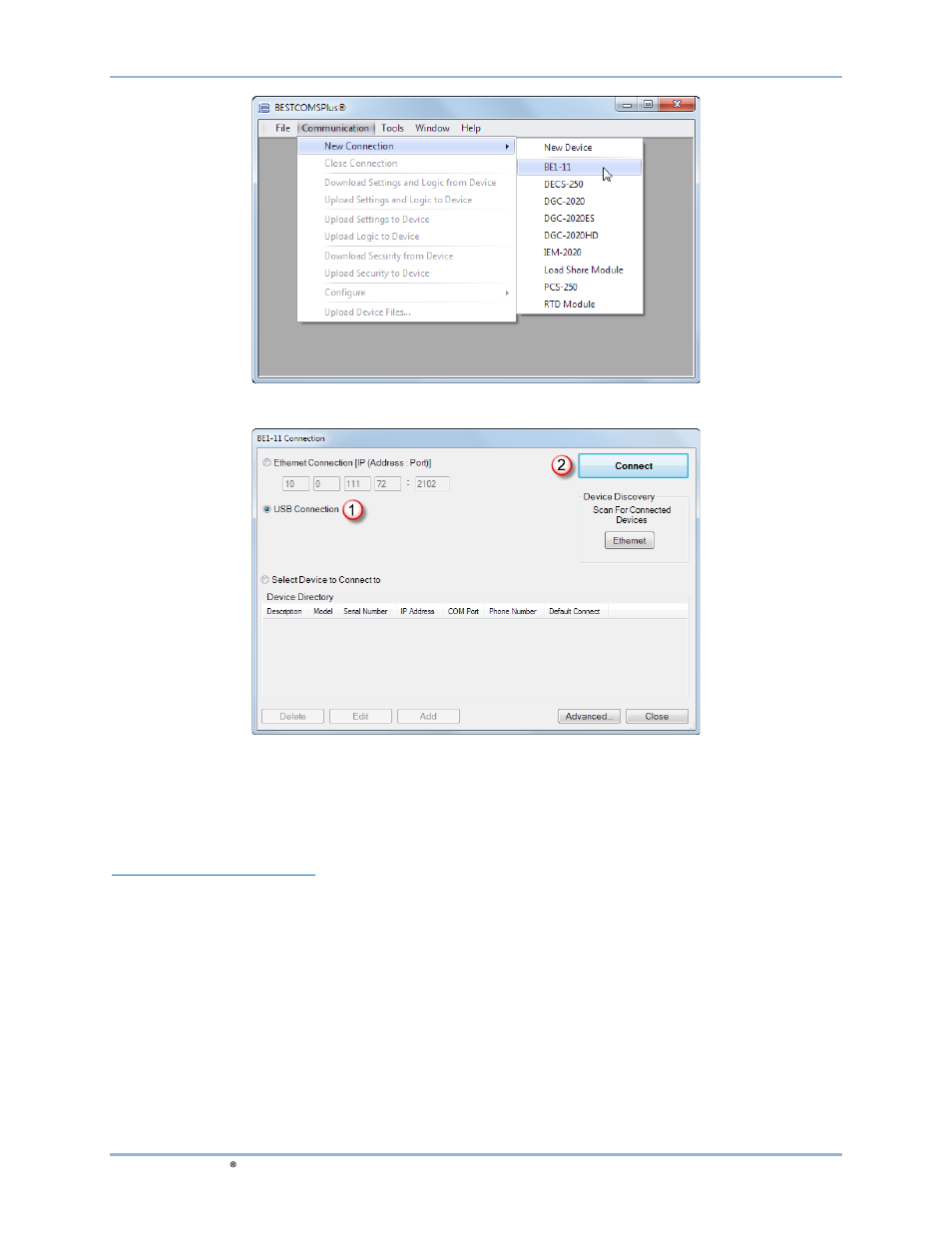 Manual activation of the be1-11 plugin, Ee figure 188, N figure 189 | Basler Electric BE1-11m User Manual | Page 236 / 604