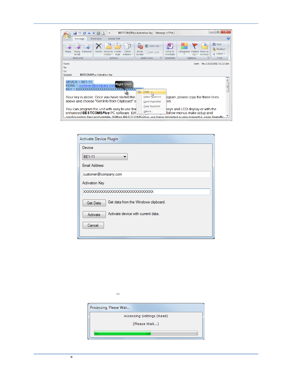 Establishing communication | Basler Electric BE1-11m User Manual | Page 238 / 604