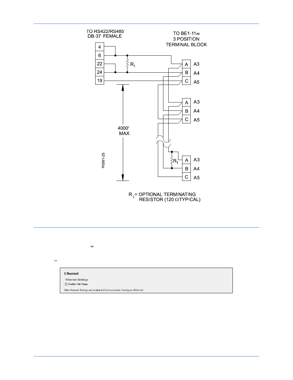 Ethernet setup, Ethernet port configuration, N figure 211 | Basler Electric BE1-11m User Manual | Page 270 / 604