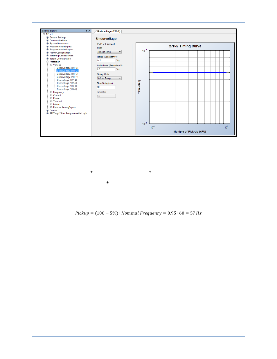 Protection - frequency | Basler Electric BE1-11m User Manual | Page 546 / 604