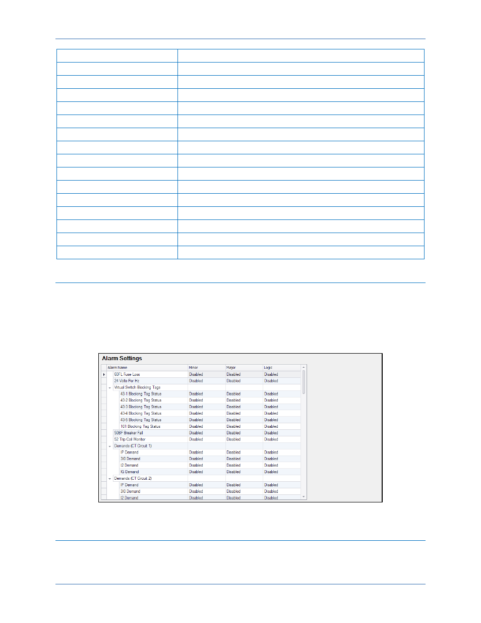 Alarm settings, User programmable alarms | Basler Electric BE1-11t User Manual | Page 171 / 554