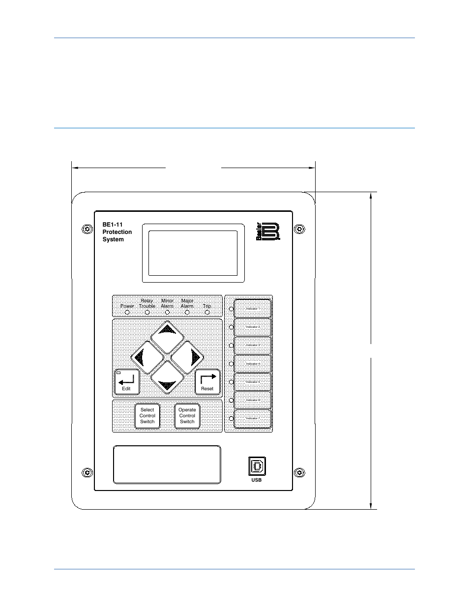 Mounting, Case cutouts and dimensions, Be1-11 t mounting | Basler Electric BE1-11t User Manual | Page 213 / 554