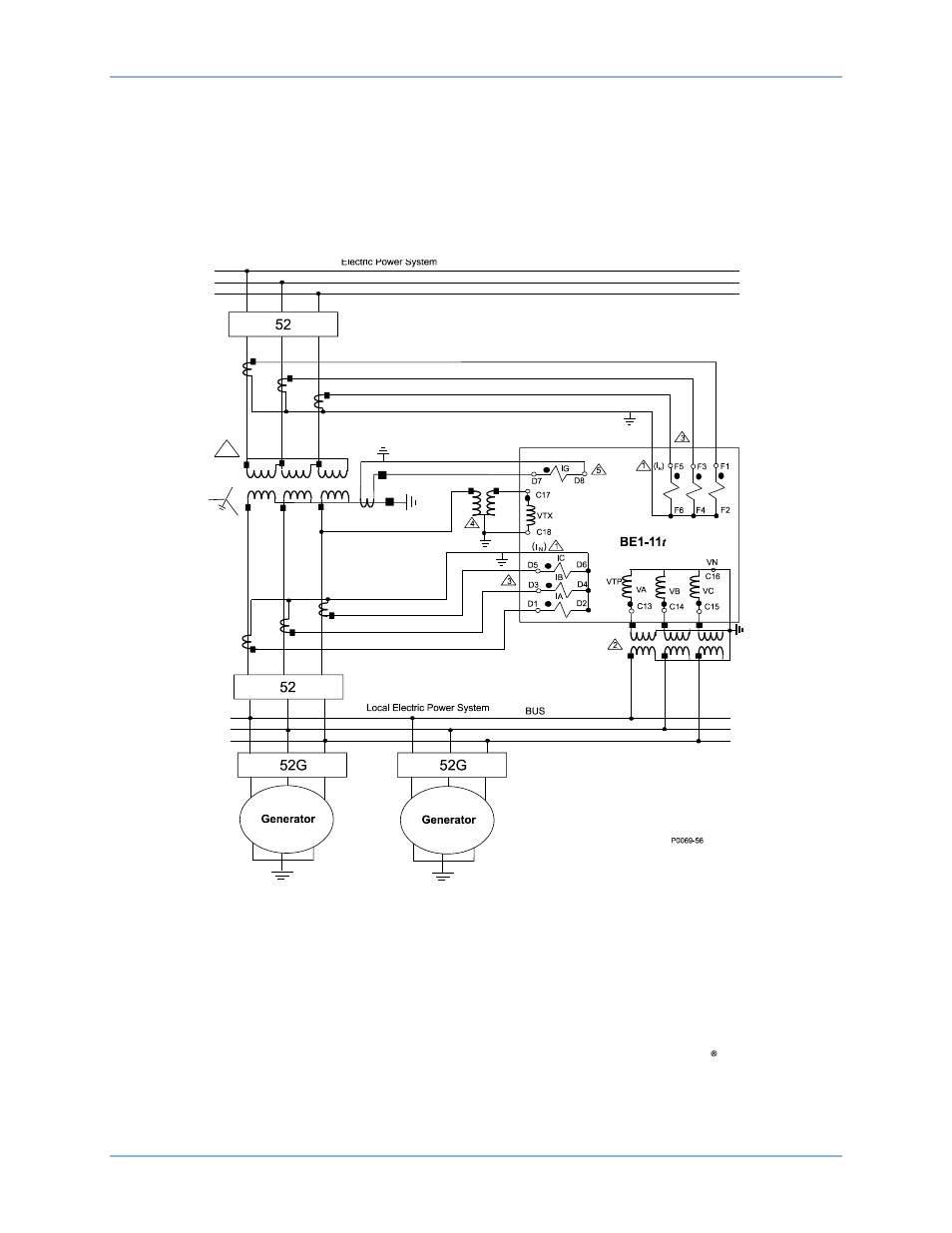 Power system applications | Basler Electric BE1-11t User Manual | Page 231 / 554