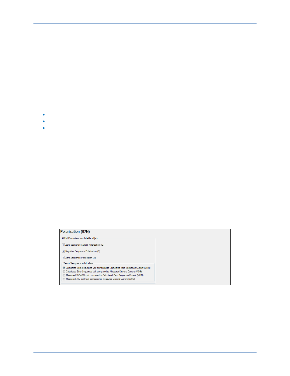 Polarization settings | Basler Electric BE1-11t User Manual | Page 98 / 554