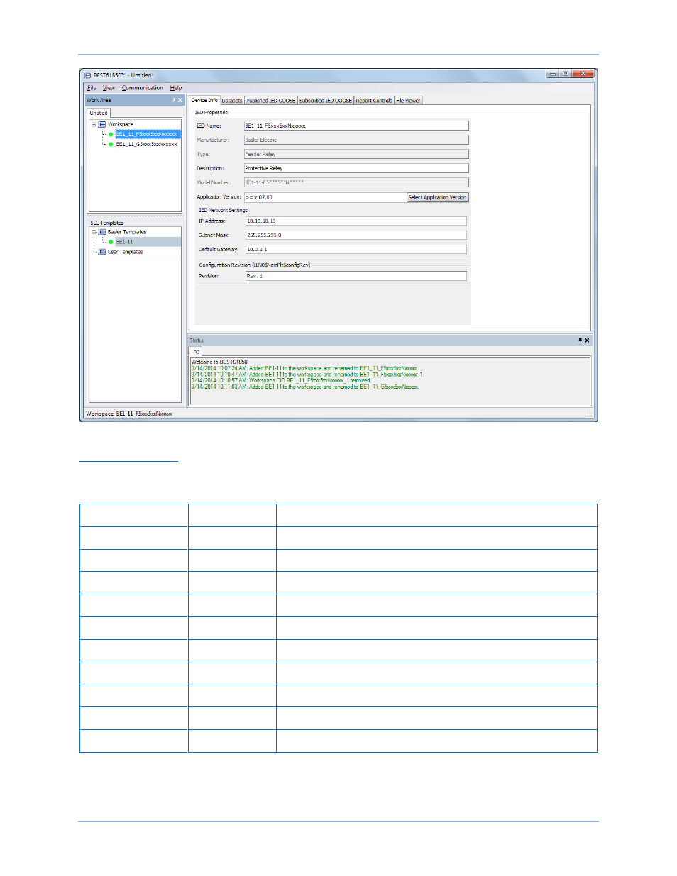 Datasets | Basler Electric BE1-11 IEC 61850 Protocol User Manual | Page 27 / 100