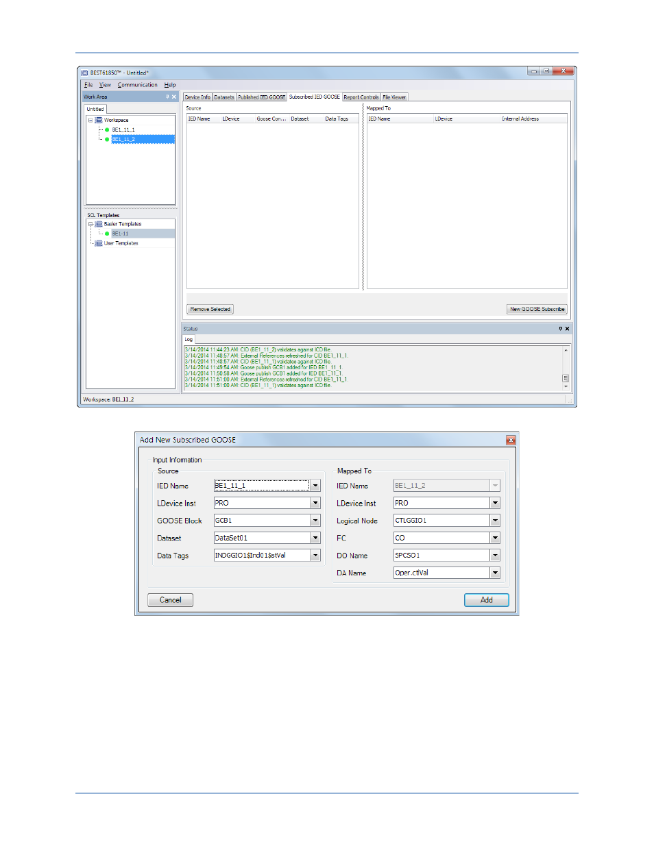 Configure report control blocks | Basler Electric BE1-11 IEC 61850 Protocol User Manual | Page 39 / 100