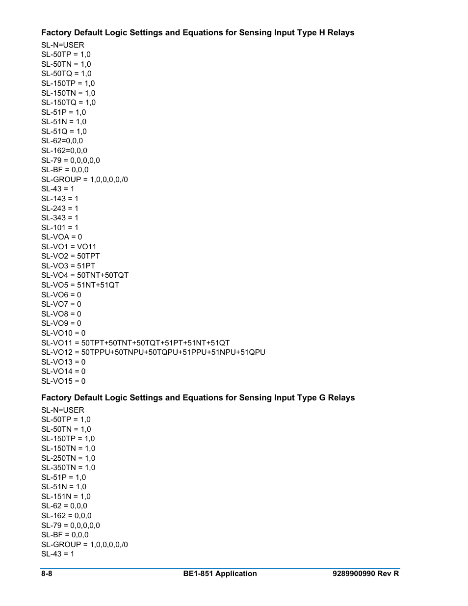 Basler Electric BE1-851 User Manual | Page 164 / 364