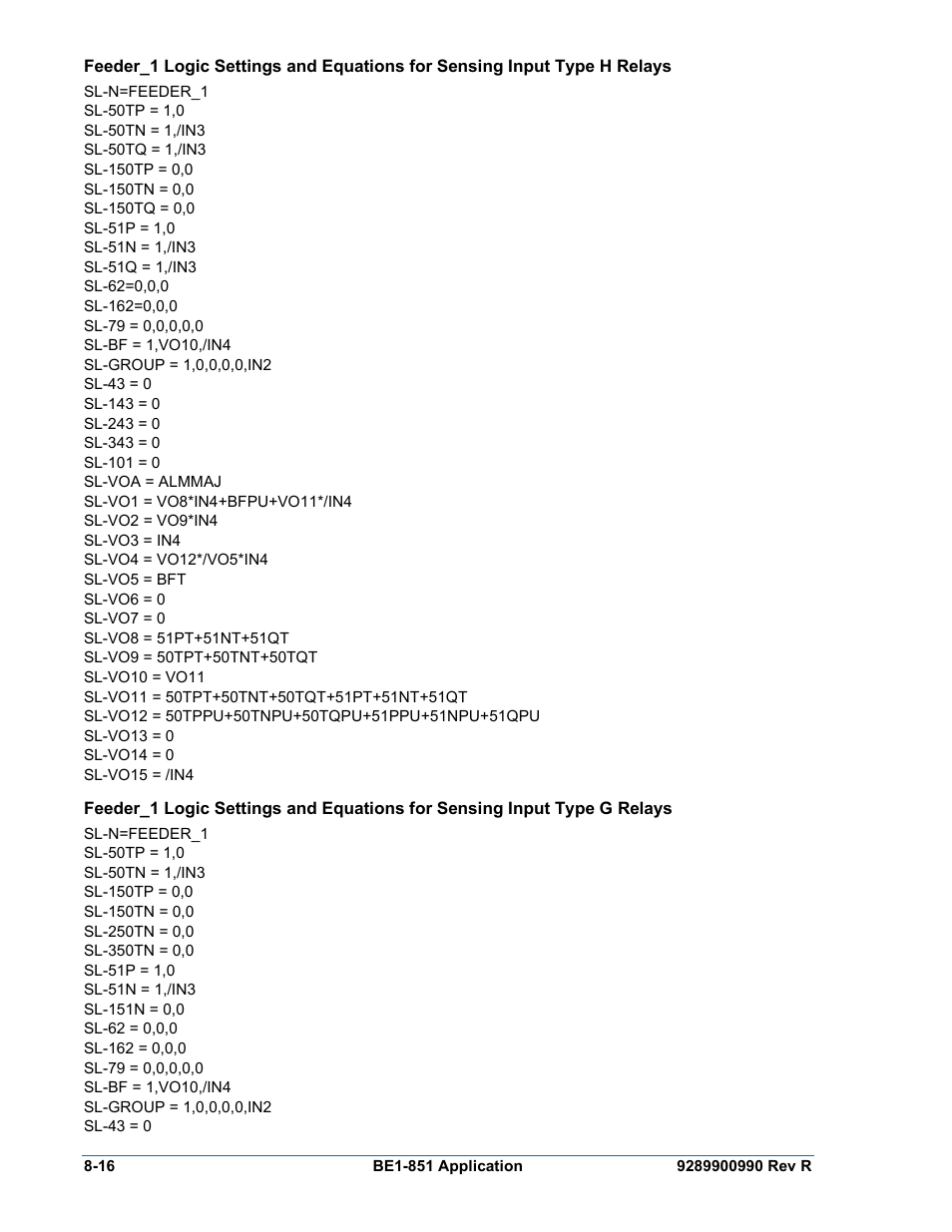 Basler Electric BE1-851 User Manual | Page 172 / 364