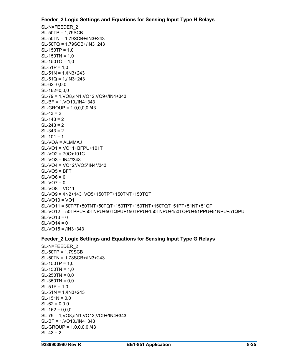 Basler Electric BE1-851 User Manual | Page 181 / 364