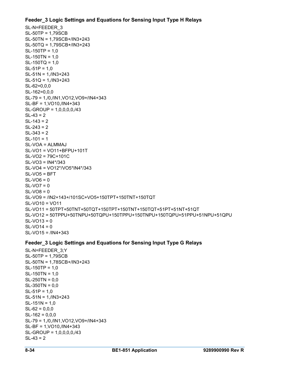 Basler Electric BE1-851 User Manual | Page 190 / 364