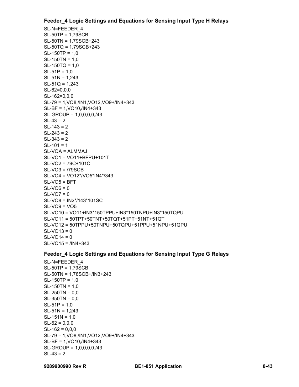 Basler Electric BE1-851 User Manual | Page 199 / 364