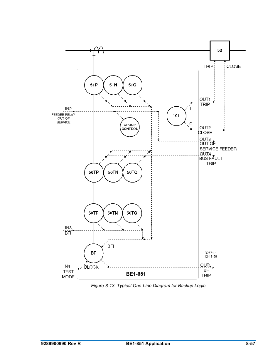 Figure 8-13 | Basler Electric BE1-851 User Manual | Page 213 / 364