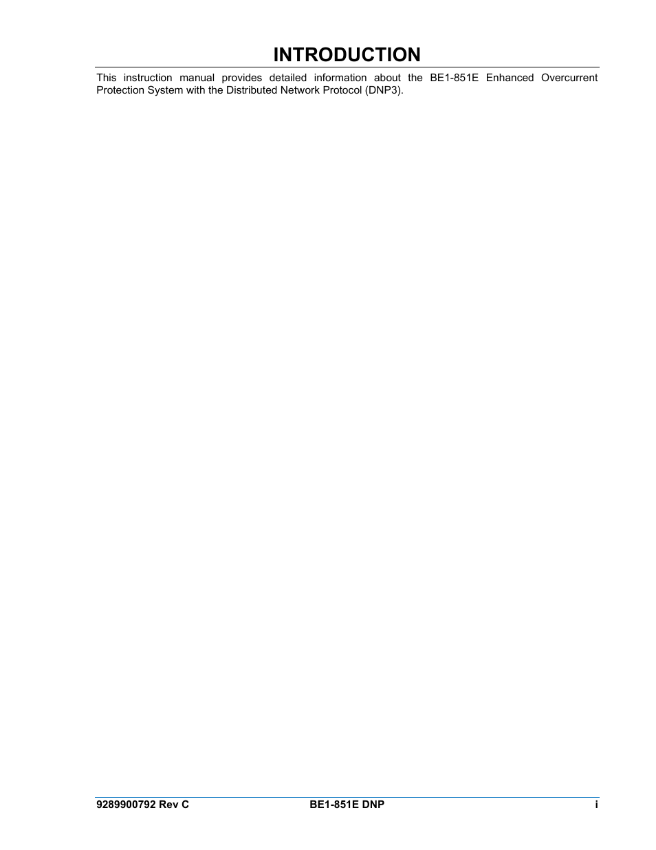 Introduction | Basler Electric BE1-851E DNP3 Protocol User Manual | Page 3 / 40