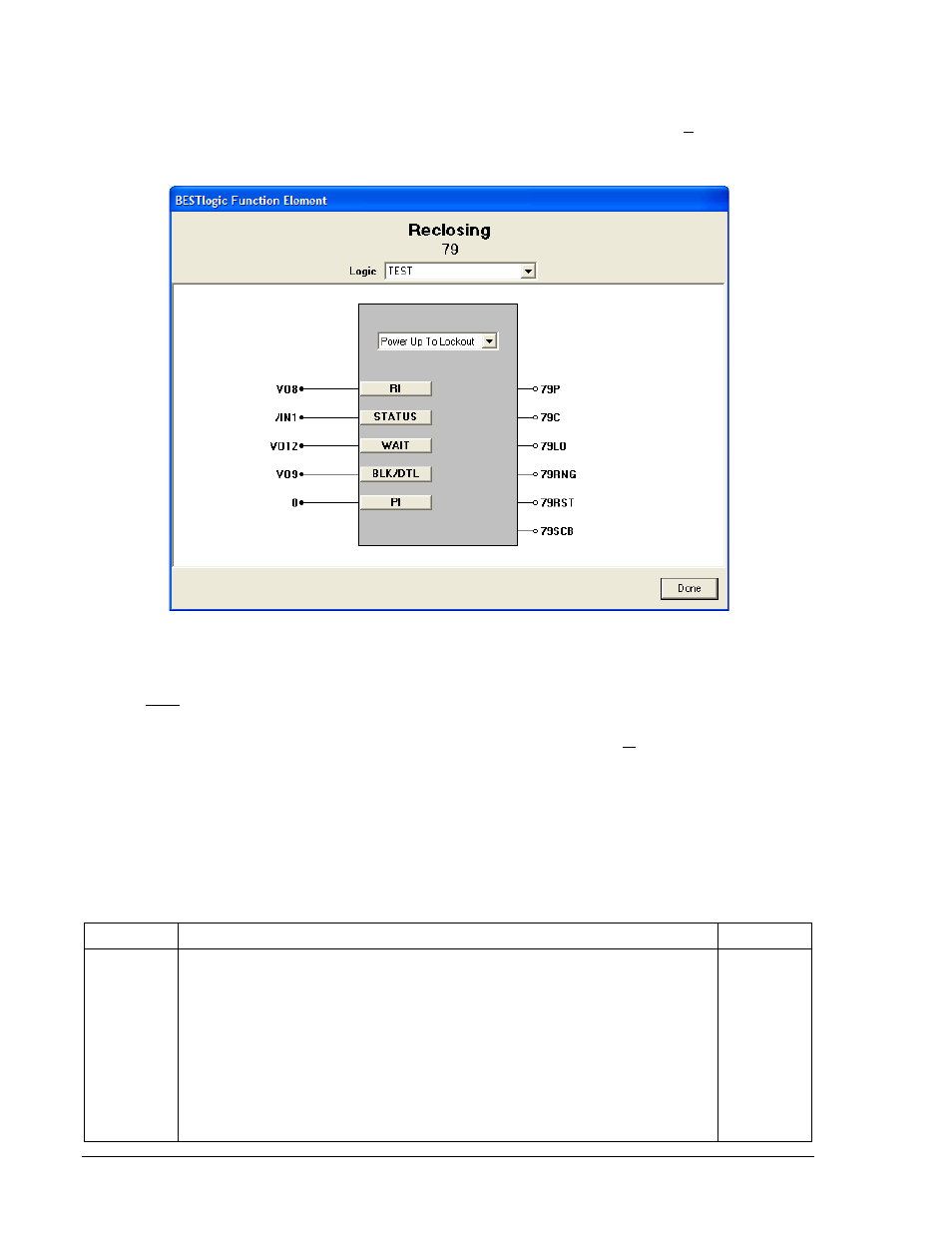 Bestlogic settings for reclosing, Bestlogic settings for reclosing -50, Table 4-29. bestlogic settings for reclosing -50 | Basler Electric BE1-700 User Manual | Page 106 / 460