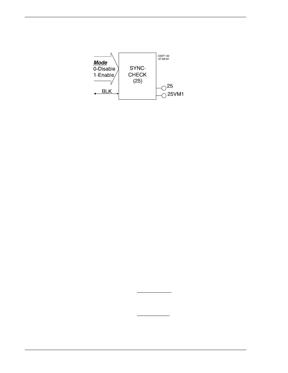 Sync-check protection, 25 - sync-check protection, Sync-check protection -56 | 25 - sync-check protection -56, Figure 4-55. synchronism-check logic block -56 | Basler Electric BE1-700 User Manual | Page 112 / 460