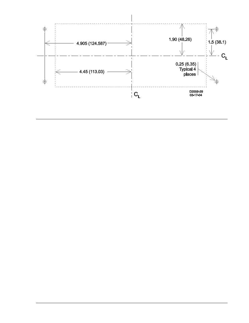 Relay connections, Relay connections -3, Figure 12-2. relay cutout dimensions -3 | Basler Electric BE1-700 User Manual | Page 273 / 460