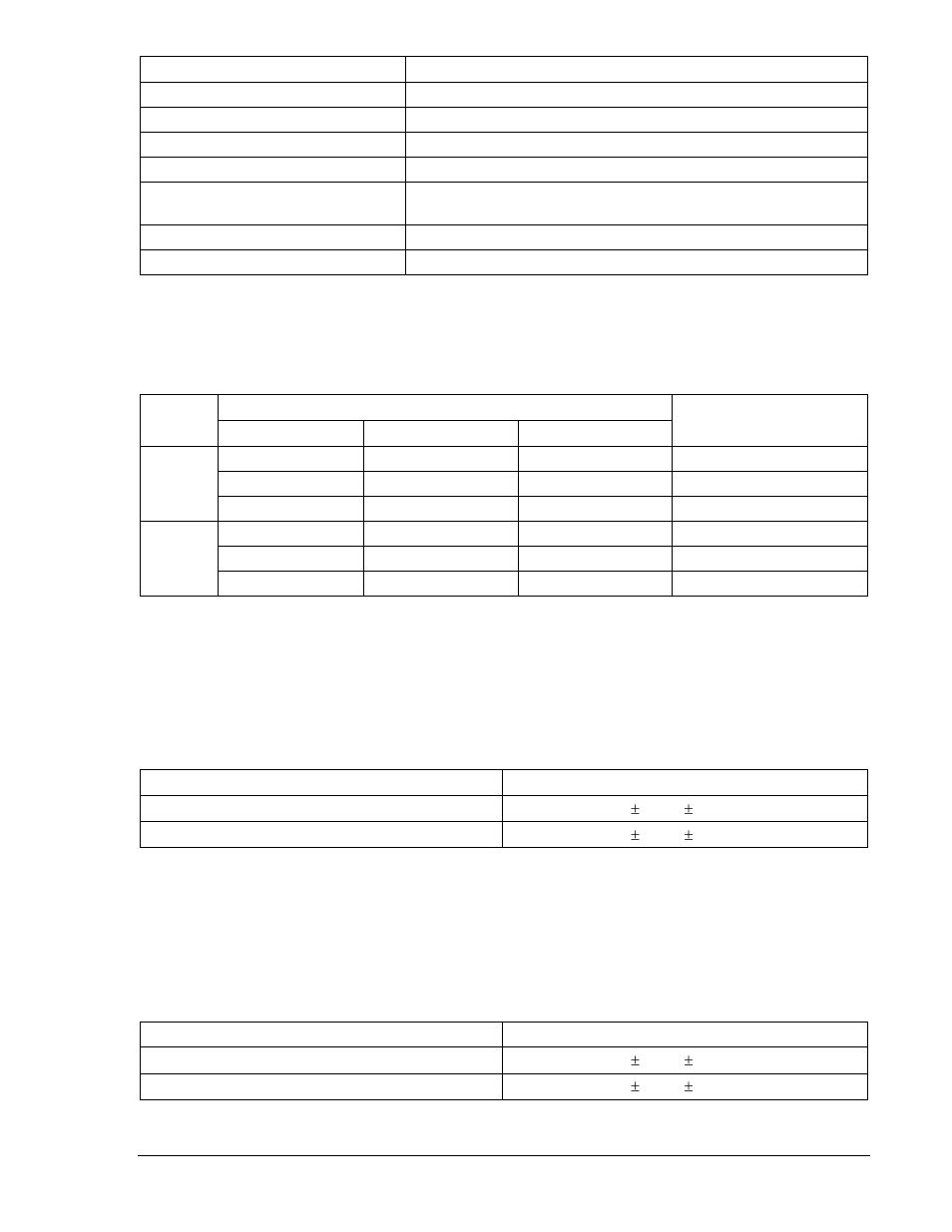 Table 13-27. 51p/51n/51q pickup settings -23, Table 13-28. 51p/51n element accuracy -23, Table 13-29. 51q element accuracy -23 | Basler Electric BE1-700 User Manual | Page 319 / 460