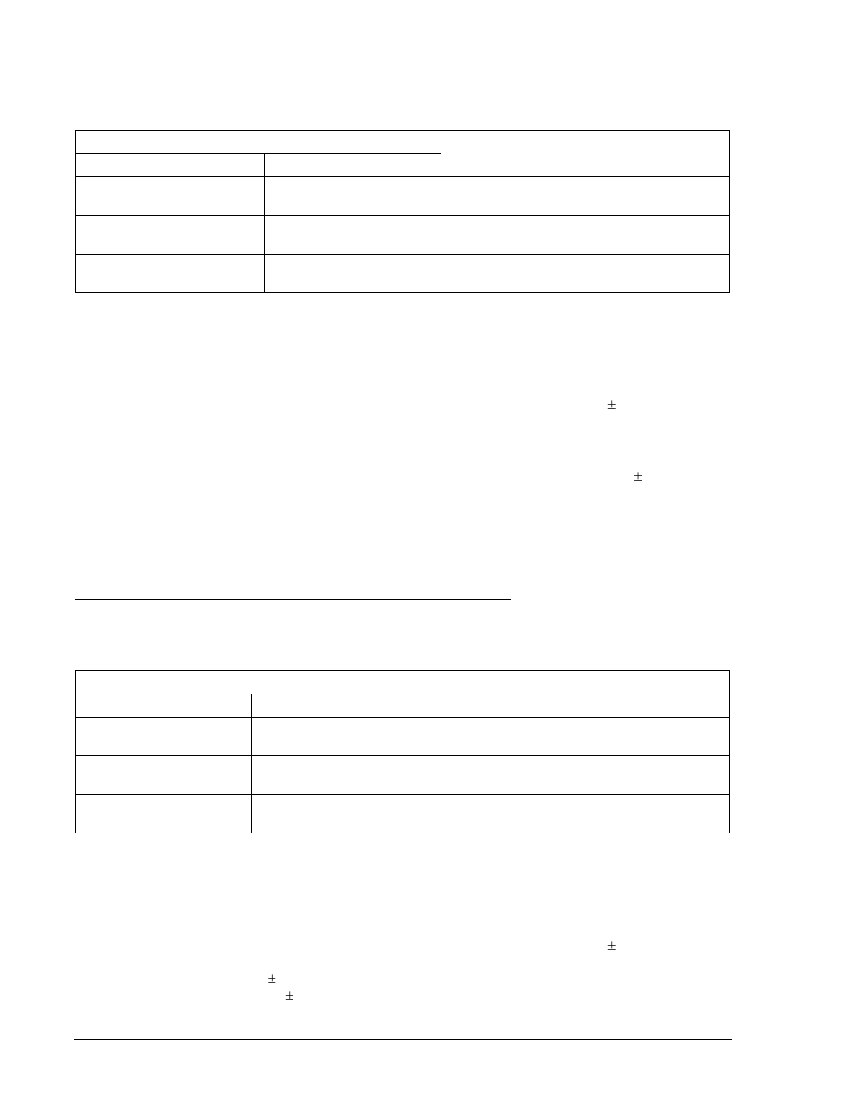 Table 13-49. 27x and 59x/159x pickup settings -32, Table 13-50. 27x and 59x/159x pickup settings -32 | Basler Electric BE1-700 User Manual | Page 328 / 460