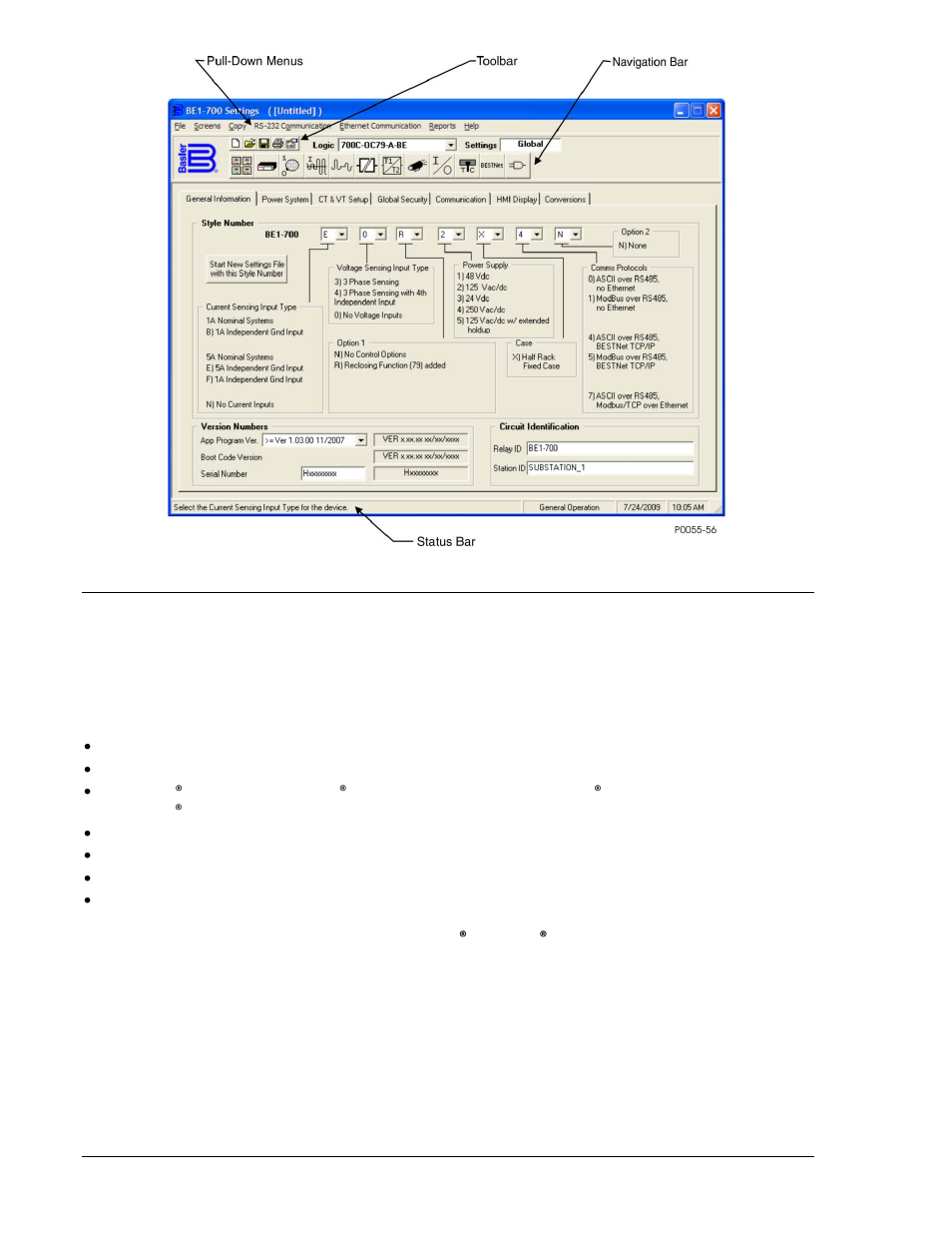 Installation, Pc requirements, Installation -2 | Pc requirements -2, Installing the program on your pc using microsoft, Windows® -2, Figure 14-1. typical user interface components -2 | Basler Electric BE1-700 User Manual | Page 356 / 460
