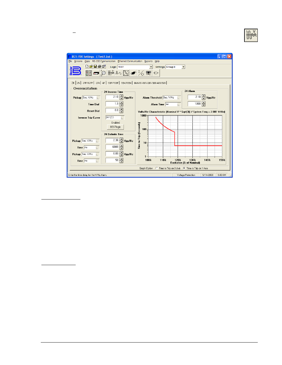 Voltage protection (be1-700v), Voltage protection (be1-700v) -13 | Basler Electric BE1-700 User Manual | Page 367 / 460