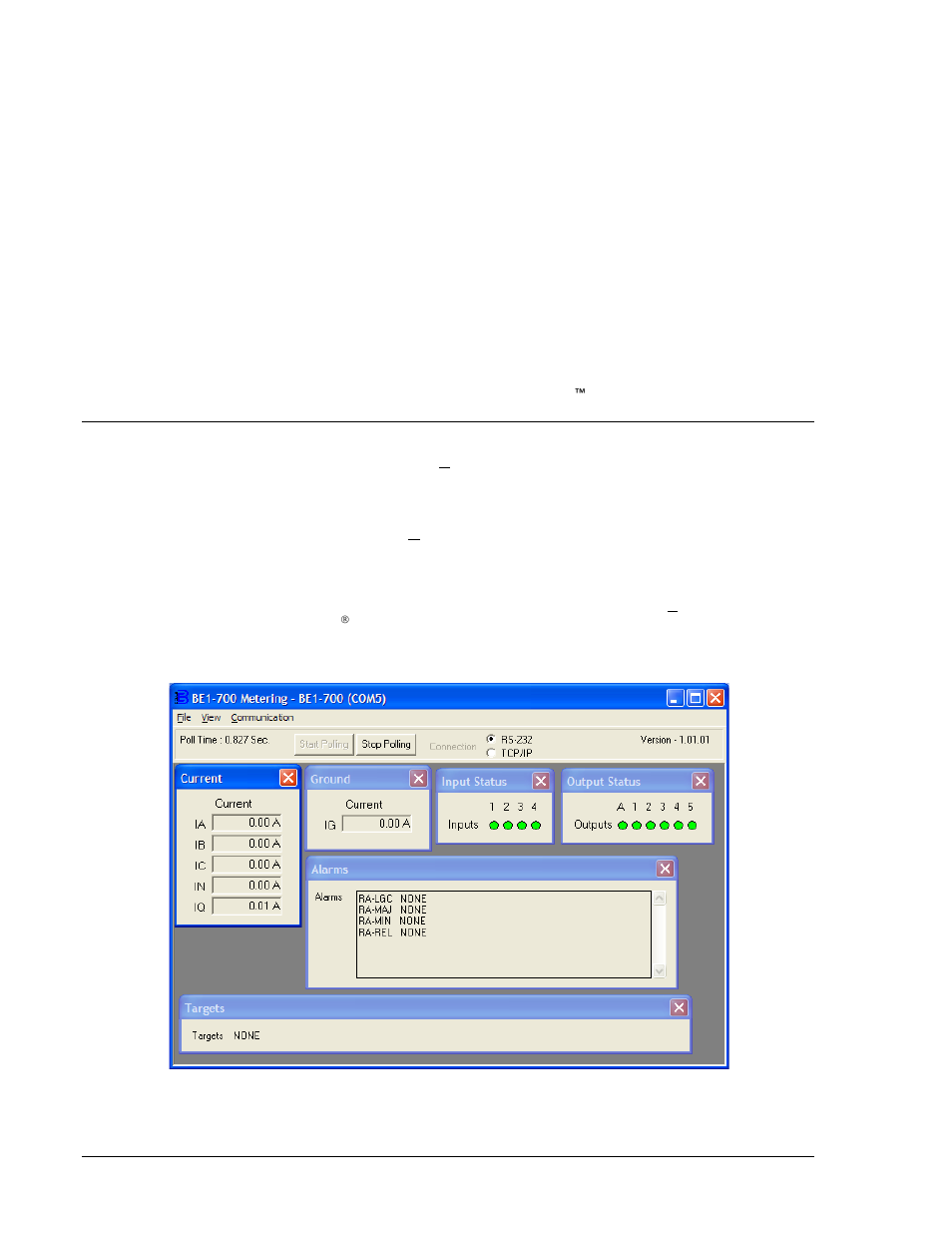 View fault details, View fault sequence of events, Download oscillography file | Metering, View fault details -32, View fault sequence of events -32, Download oscillography file -32, Metering -32 | Basler Electric BE1-700 User Manual | Page 386 / 460