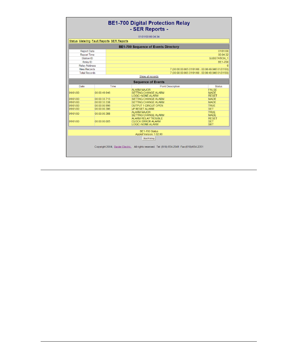 E-mail alerts, Configuring the e-mail alerts function, E-mail alerts -17 | Configuring the e-mail alerts function -17 | Basler Electric BE1-700 User Manual | Page 409 / 460